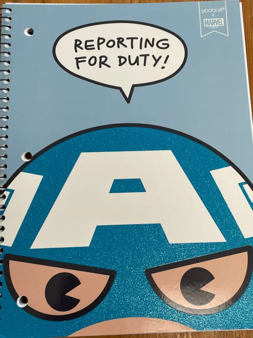 Marvel x Yoobi Captain America Spiral Notebook